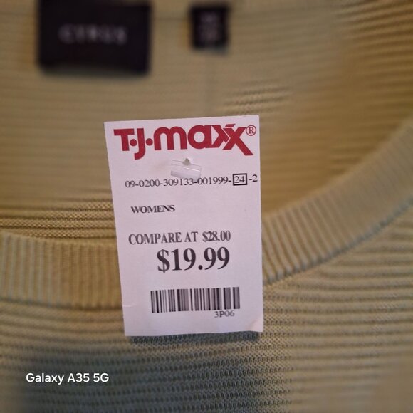 Cyrus Womens Ribbed Knit Long Sleeve Sweater 3X Light Green Soft & Comfortable M - Picture 4 of 7